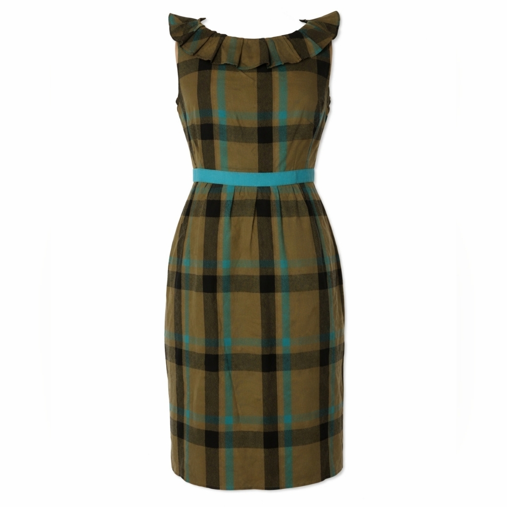 MARC JACOBS | $385 Silk Plaid Sheath Dress